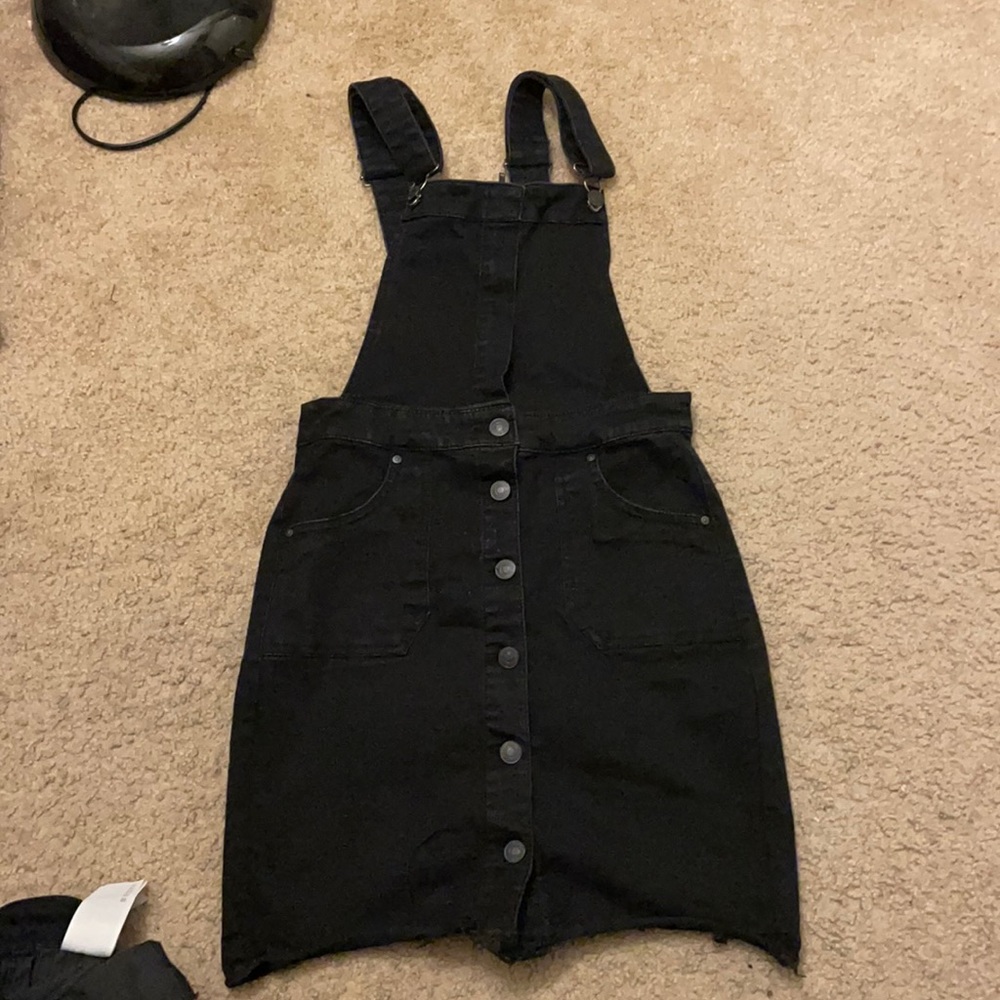 medium, black, overall dress from Tillys